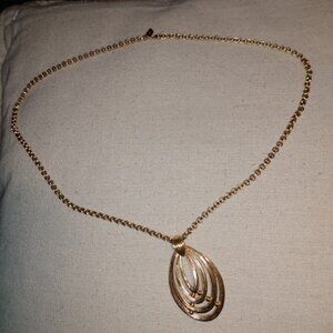Monet: Gold tone chain link necklace.